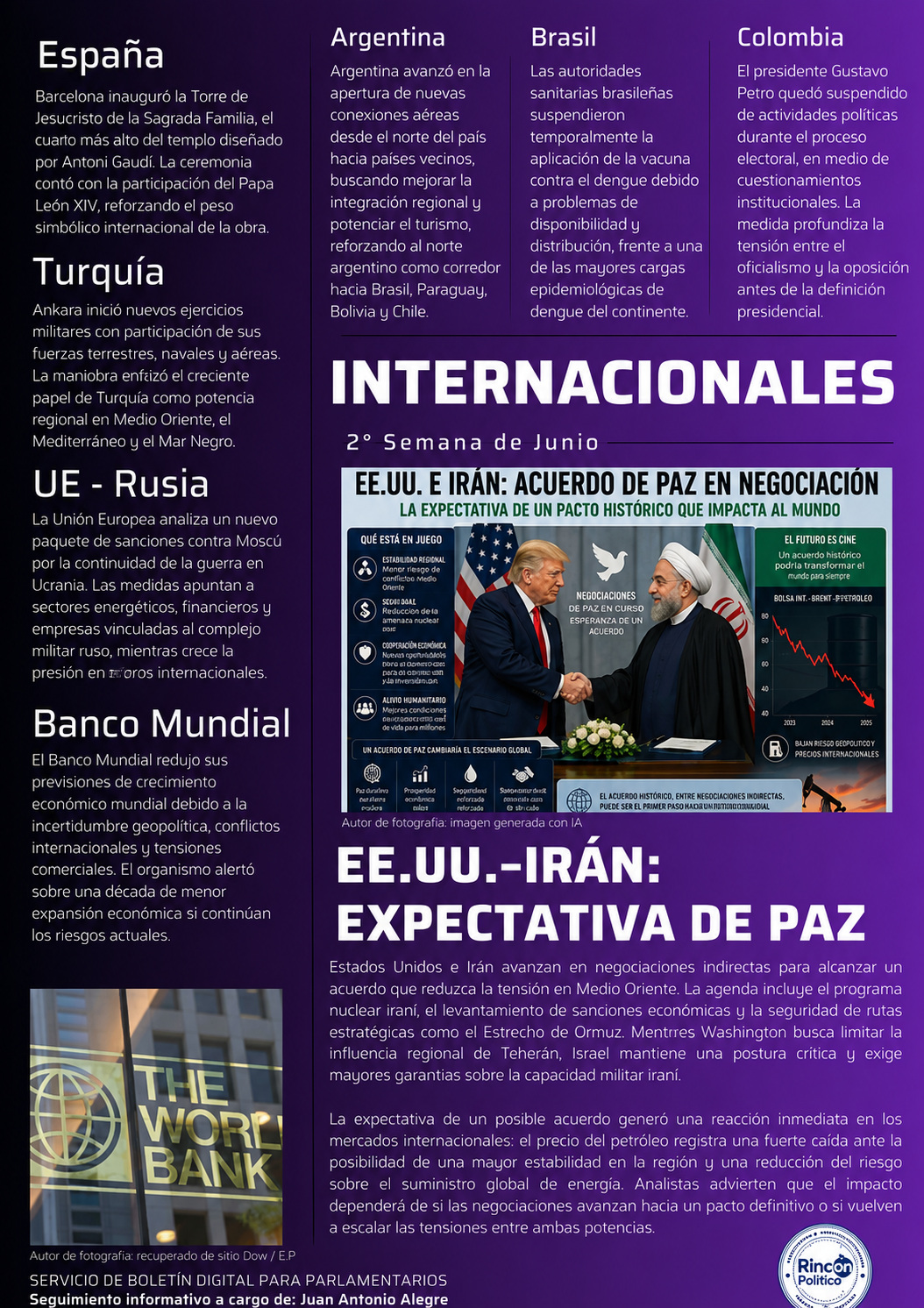 Boletín internacional de Rincón Político, mejorado para facilitar su lectura